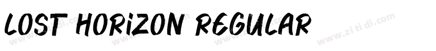 Lost Horizon Regular字体转换